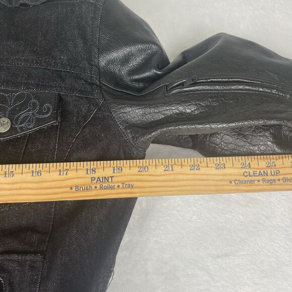 Speed Strength Motorcycle Jacket Womens Small Black Leather Cafe Racer Biker - Picture 8 of 13